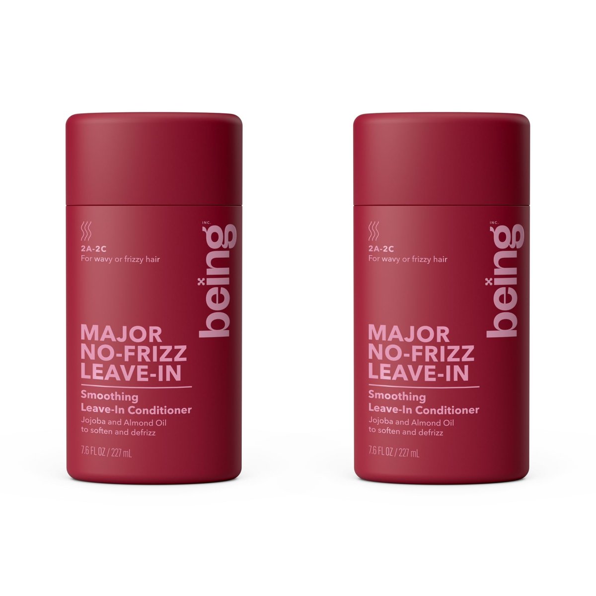 being MAJOR NO-FRIZZ Smoothing Leave-In Conditioner with Jojoba and Almond Oil – 15.4 Fl Oz (Pack of 2) Avelisse