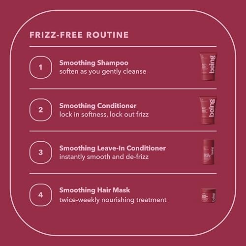 being MAJOR NO-FRIZZ Smoothing Leave-In Conditioner with Jojoba and Almond Oil – 15.4 Fl Oz (Pack of 2) Avelisse