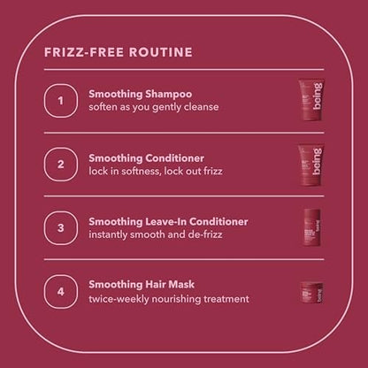 being MAJOR NO-FRIZZ Smoothing Leave-In Conditioner with Jojoba and Almond Oil – 15.4 Fl Oz (Pack of 2) Avelisse