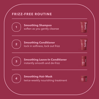 being MAJOR NO-FRIZZ Smoothing Leave-In Conditioner with Jojoba and Almond Oil – 15.4 Fl Oz (Pack of 2) Avelisse
