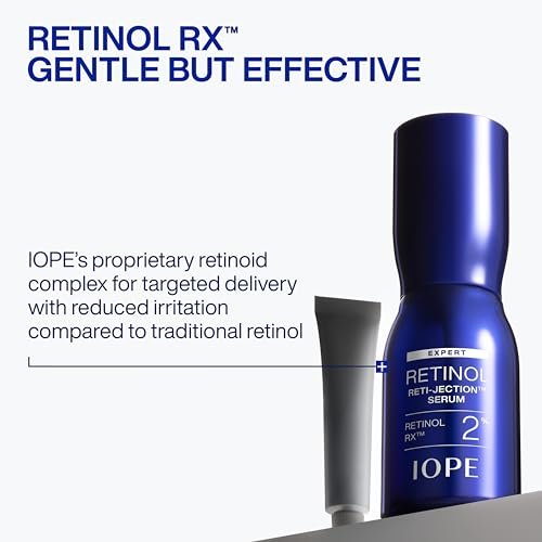 IOPE Expert Retinol RX 2% Reti-Jection Serum - Anti-Aging Night Serum - Visibly Smooths Wrinkles, Firms Skin, and Refines Pores - Potent & Gentle - 1.01 fl. oz. Avelisse