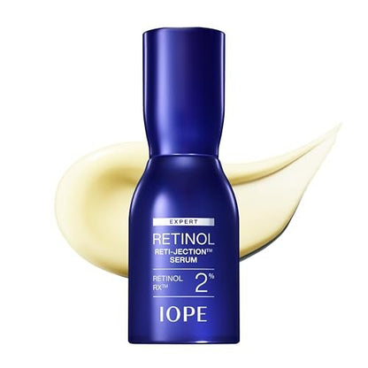 IOPE Expert Retinol RX 2% Reti-Jection Serum - Anti-Aging Night Serum - Visibly Smooths Wrinkles, Firms Skin, and Refines Pores - Potent & Gentle - 1.01 fl. oz. Avelisse