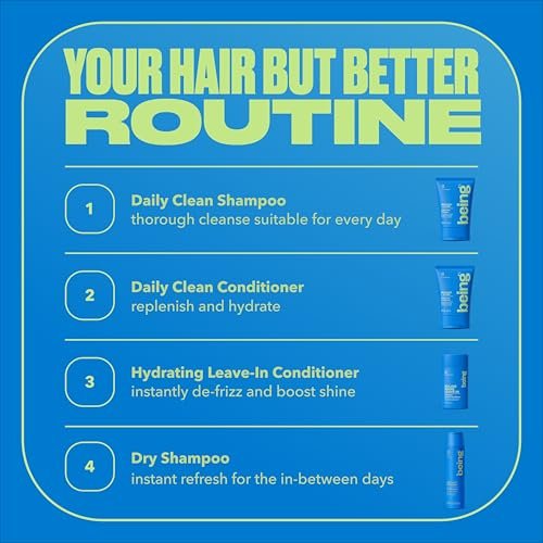 BEING Instant Refresh Dry Shampoo with Keratin - 4.23 oz (Pack of 2) - Oil Absorbing, No Benzene, for All Hair Types - görsel 16