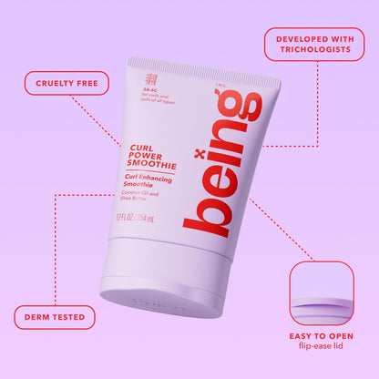 Being Dream Curl Smoothie Curl Enhancing Cream with Coconut Oil and Shea Butter - 12 oz (Pack of 2) Avelisse