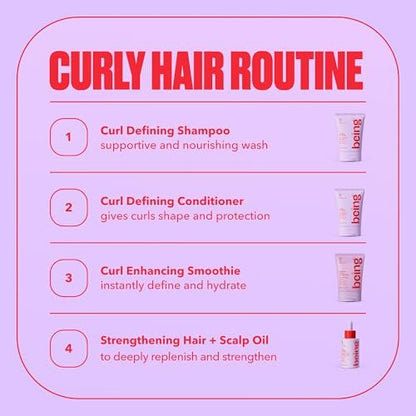 Being Dream Curl Smoothie Curl Enhancing Cream with Coconut Oil and Shea Butter - 12 oz (Pack of 2) Avelisse