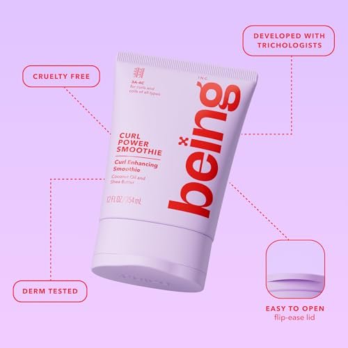 Being Dream Curl Smoothie Curl Enhancing Cream with Coconut Oil and Shea Butter - 12 oz (Pack of 2) Avelisse