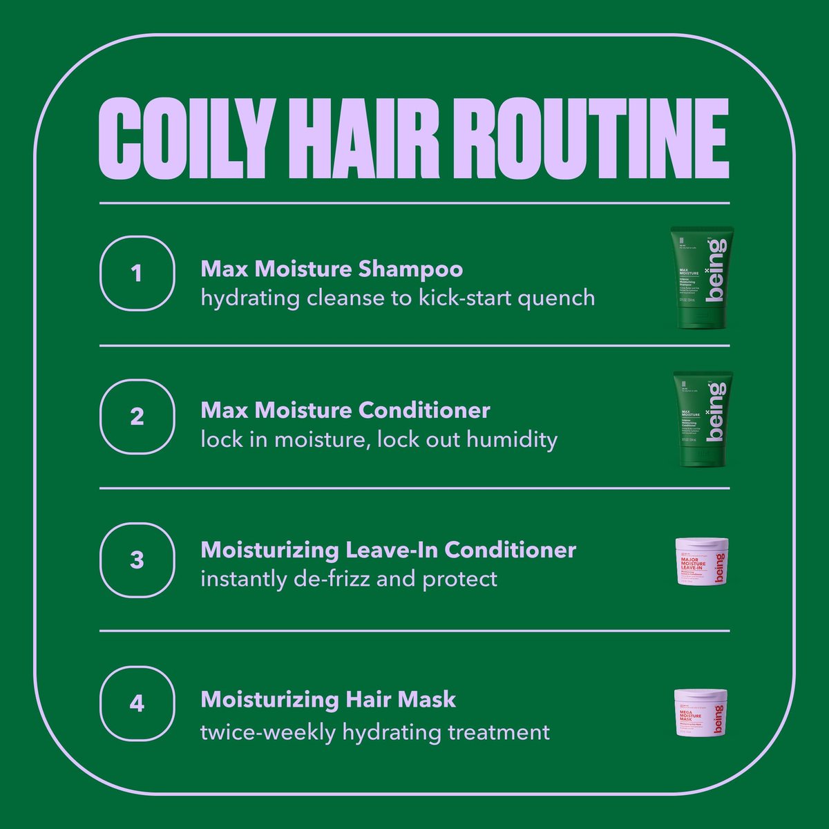 BEING MAX MOISTURE Intense Moisturizing Shampoo and Conditioner Set with Cocoa Butter and Oat Extract, 354mL (24 Fl Oz, Pack of 1) Avelisse