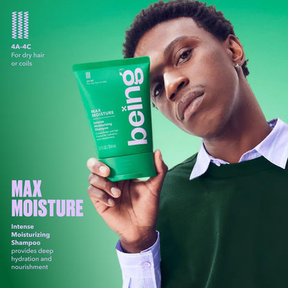 BEING MAX MOISTURE Intense Moisturizing Shampoo and Conditioner Set with Cocoa Butter and Oat Extract, 354mL (24 Fl Oz, Pack of 1) Avelisse