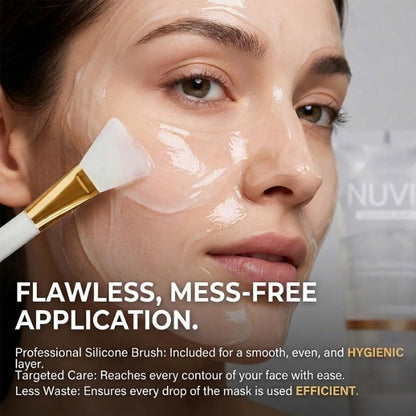 NO BALD Nuvie Collagen Mask - YURI Collagen Night Wrapping Mask, Easy Peel Off Facial Mask for Hydrating Skin Care, Ideal Gift for Women and Teen Girls, 2.54 fl oz (1 Pack) Avelisse