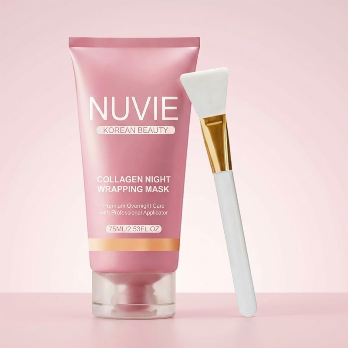 NO BALD Nuvie Collagen Mask - YURI Collagen Night Wrapping Mask, Easy Peel Off Facial Mask for Hydrating Skin Care, Ideal Gift for Women and Teen Girls, 2.54 fl oz (1 Pack) Avelisse