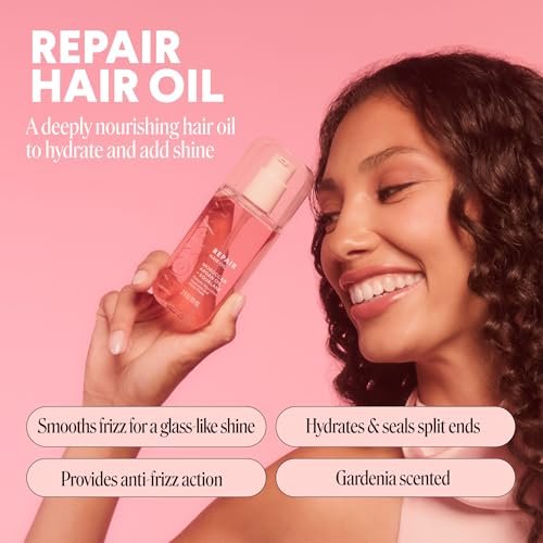 MONDAY HAIRCARE REPAIR Hair Oil with Moroccan Argan Oil & Squalane – 3 oz, Deeply Nourishes, Hydrates, and Adds Shine (Pack of 2) - görsel 4
