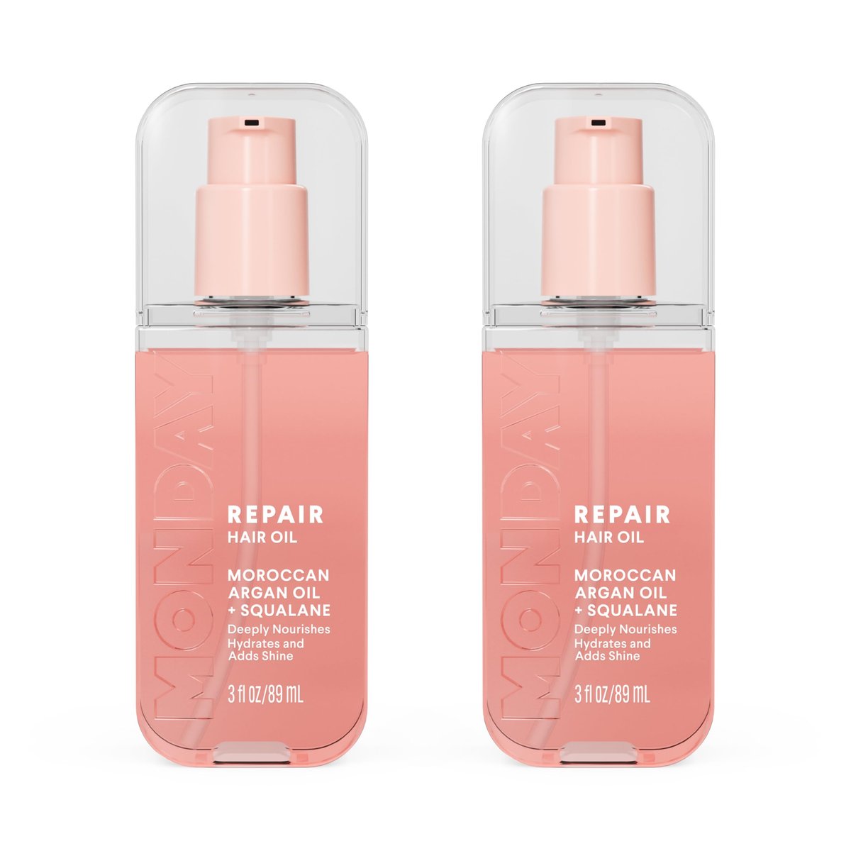MONDAY HAIRCARE REPAIR Hair Oil with Moroccan Argan Oil & Squalane – 3 oz, Deeply Nourishes, Hydrates, and Adds Shine (Pack of 2) - görsel 1