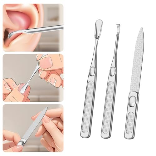 ESSBES Precision Nail Grooming Manicure Set - Stainless Steel Nail Clipper Kit with PU Leather Case - görsel 12