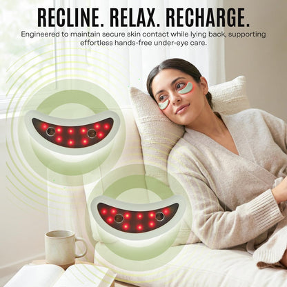 Mario Badescu Red Light + EMS Under Eye Patches – Rechargeable LED & Microcurrent Device for Puffiness & Fine Lines Avelisse