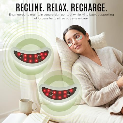 Mario Badescu Red Light + EMS Under Eye Patches – Rechargeable LED & Microcurrent Device for Puffiness & Fine Lines Avelisse