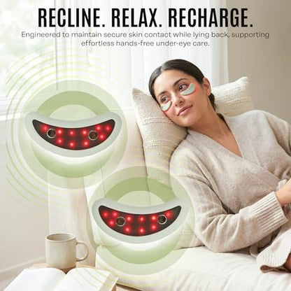 Mario Badescu Red Light + EMS Under Eye Patches – Rechargeable LED & Microcurrent Device for Puffiness & Fine Lines Avelisse