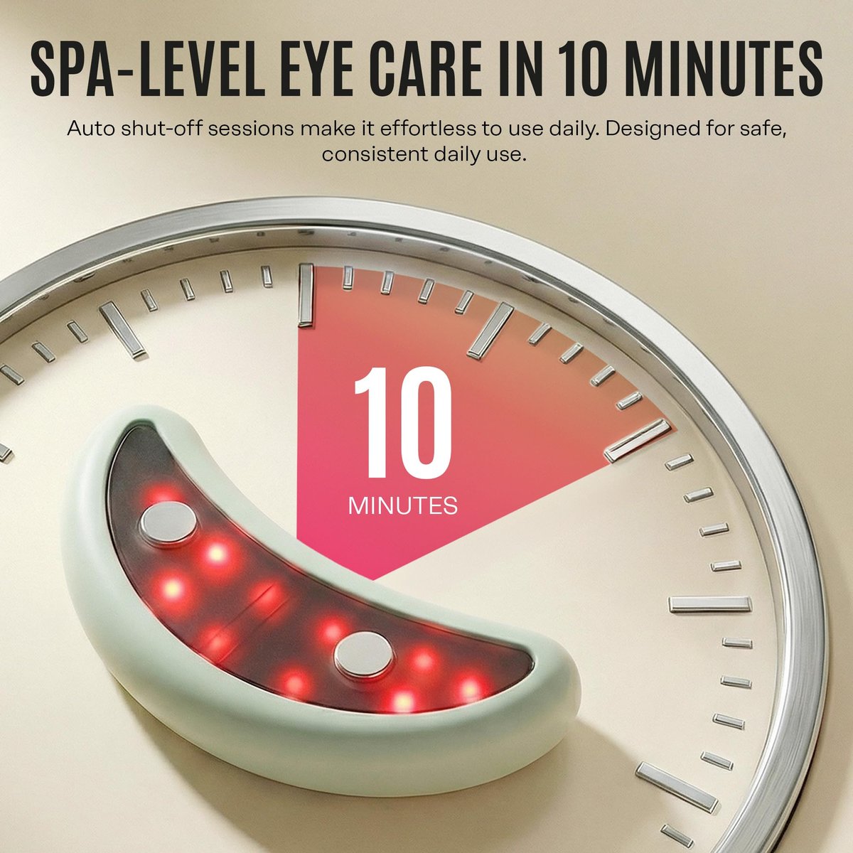 Mario Badescu Red Light + EMS Under Eye Patches – Rechargeable LED & Microcurrent Device for Puffiness & Fine Lines Avelisse