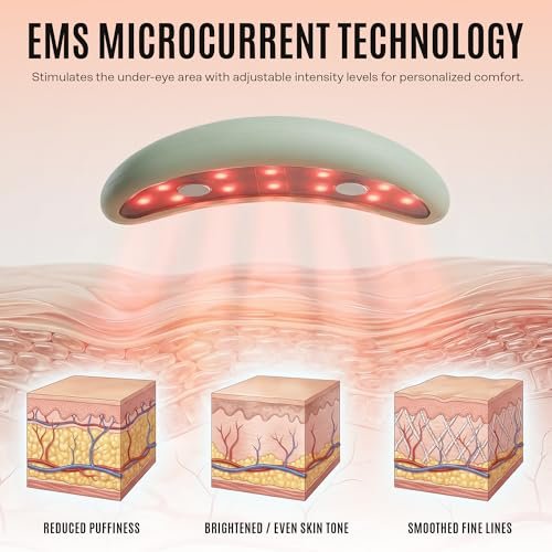 Mario Badescu Red Light + EMS Under Eye Patches – Rechargeable LED & Microcurrent Device for Puffiness & Fine Lines Avelisse
