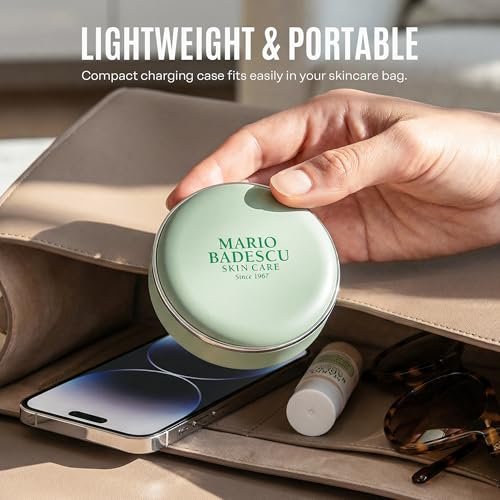 Mario Badescu Red Light + EMS Under Eye Patches – Rechargeable LED & Microcurrent Device for Puffiness & Fine Lines Avelisse