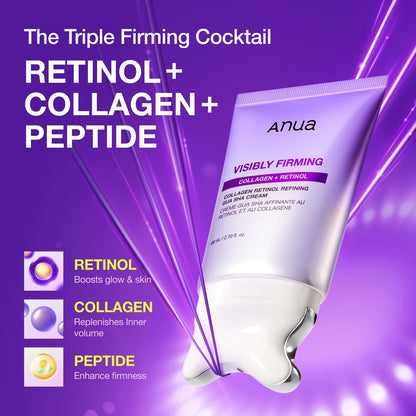 ANUA Collagen Retinol Refining Gua Sha Cream – Neck & Décolleté Firming Moisturizer, 2.7 fl oz Avelisse
