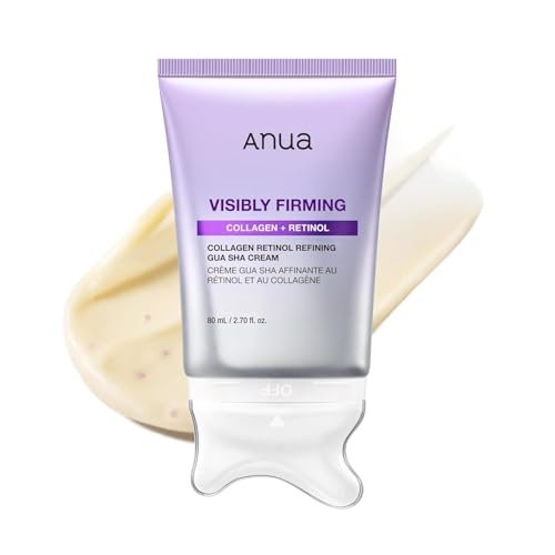 ANUA Collagen Retinol Refining Gua Sha Cream – Neck & Décolleté Firming Moisturizer, 2.7 fl oz Avelisse