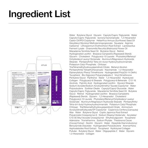 ANUA Collagen Retinol Refining Gua Sha Cream – Neck & Décolleté Firming Moisturizer, 2.7 fl oz Avelisse