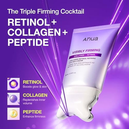 ANUA Collagen Retinol Refining Gua Sha Cream – Neck & Décolleté Firming Moisturizer, 2.7 fl oz Avelisse