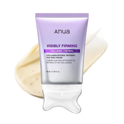 ANUA Collagen Retinol Refining Gua Sha Cream – Neck & Décolleté Firming Moisturizer, 2.7 fl oz Avelisse