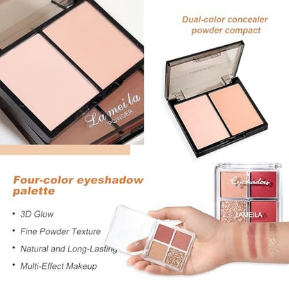 Complete Makeup Kit for Teens & Girls | Beginner Makeup Set for Ages 8-12 | Pink Cosmetic Gift Set