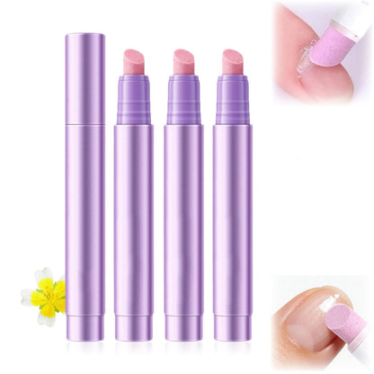 3-Piece Cuticle Oil Pusher Pen Set – 2-in-1 Ceramic Cuticle Pusher & Oil Pen for Manicure & Pedicure, Nail Care for Hangnails, Dry & Damaged Nails