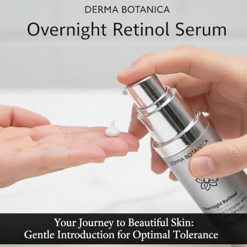 DERMA BOTANICA Overnight Retinol Serum – Liposomal Retinol Serum for Smooth, Nourished Skin (1 fl oz) Avelisse