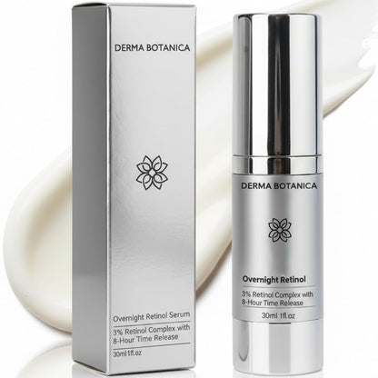 DERMA BOTANICA Overnight Retinol Serum – Liposomal Retinol Serum for Smooth, Nourished Skin (1 fl oz) Avelisse