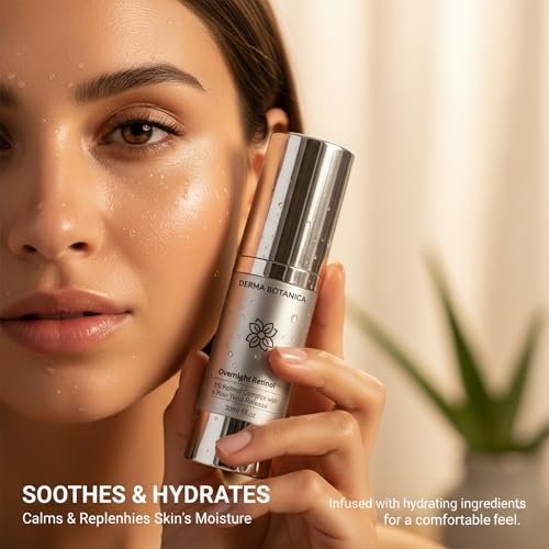 DERMA BOTANICA Overnight Retinol Serum – Liposomal Retinol Serum for Smooth, Nourished Skin (1 fl oz) Avelisse