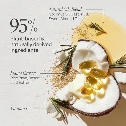 Renpure Coconut & Vitamin E Nourishing Moisture Hair Oil – Smooths Frizz, Adds Shine & Softness – Lightweight, Silicone-Free, Plant-Based Formula – For Dry, Brittleness & Flyaways – 4 Fl Oz Avelisse
