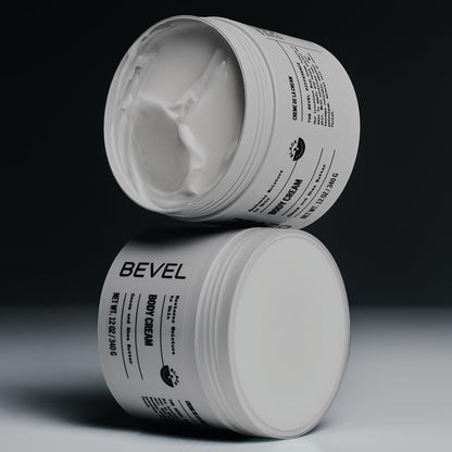 Bevel Body Cream for Men – Luxury Moisturizer with Cocoa & Shea Butter, Hypoallergenic, Dermatologist Tested, Supreme Oak Scent, 12 oz Avelisse