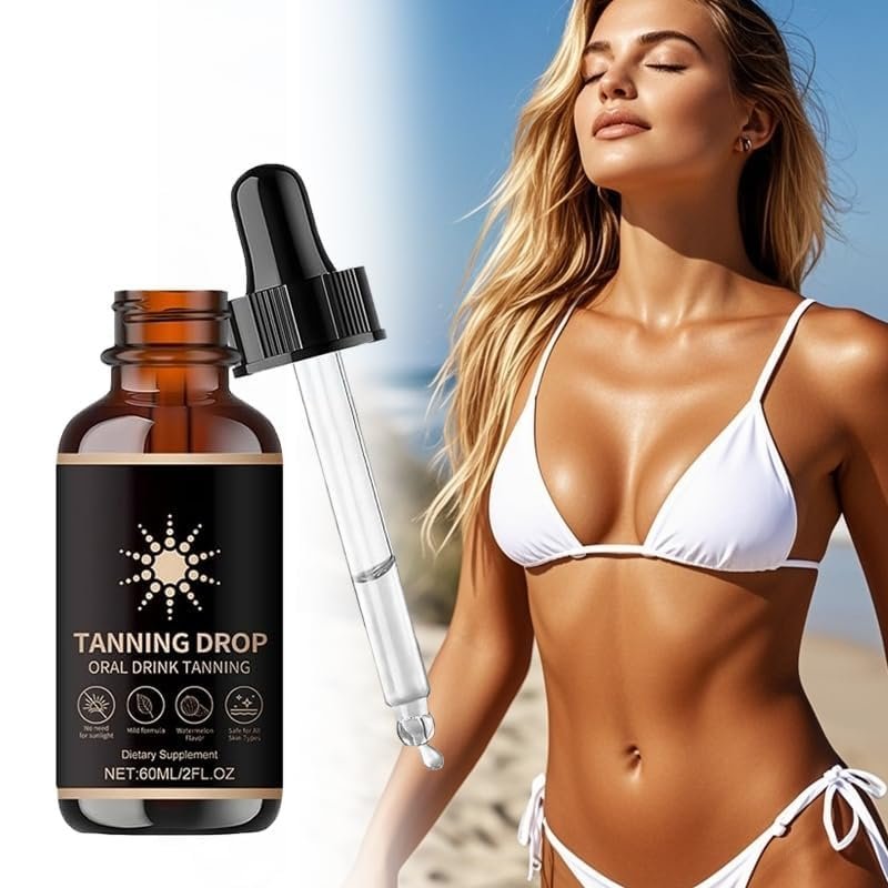 DASIUIP Tanning Drops To Drink – 2 Fl Oz Sunless Tanning Drops for Face & Body, Long-Lasting Natural Bronzer for All Skin Types Avelisse