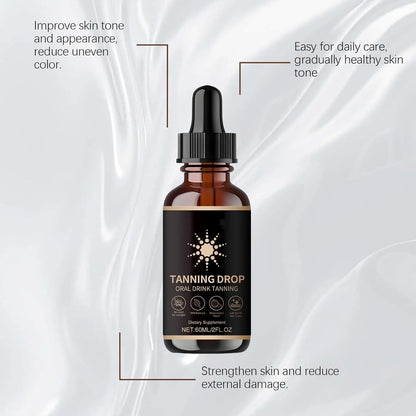DASIUIP Tanning Drops To Drink – 2 Fl Oz Sunless Tanning Drops for Face & Body, Long-Lasting Natural Bronzer for All Skin Types Avelisse