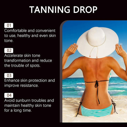 DASIUIP Tanning Drops To Drink – 2 Fl Oz Sunless Tanning Drops for Face & Body, Long-Lasting Natural Bronzer for All Skin Types Avelisse
