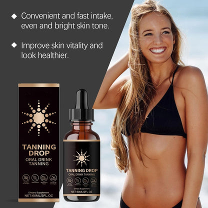 DASIUIP Tanning Drops To Drink – 2 Fl Oz Sunless Tanning Drops for Face & Body, Long-Lasting Natural Bronzer for All Skin Types Avelisse