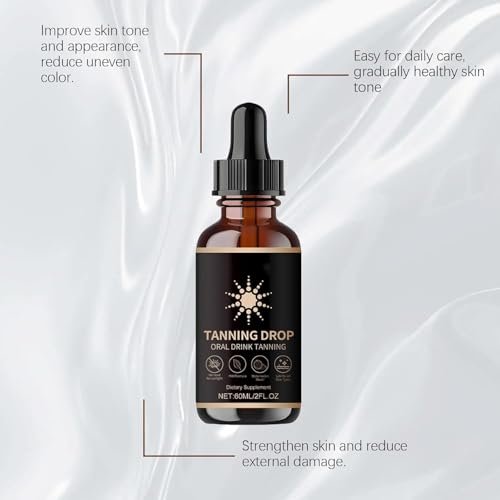 DASIUIP Tanning Drops To Drink – 2 Fl Oz Sunless Tanning Drops for Face & Body, Long-Lasting Natural Bronzer for All Skin Types Avelisse