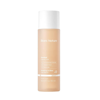 Blanc Nature Heartleaf Calming Toner – Soothing & Hydrating Toner with Heartleaf Extract, Centella Asiatica & Panthenol for All Skin Types – Korean Glass Skin Toner, 150 ml Avelisse