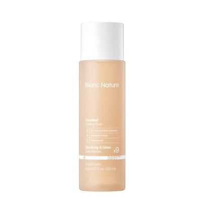 Blanc Nature Heartleaf Calming Toner – Soothing & Hydrating Toner with Heartleaf Extract, Centella Asiatica & Panthenol for All Skin Types – Korean Glass Skin Toner, 150 ml Avelisse