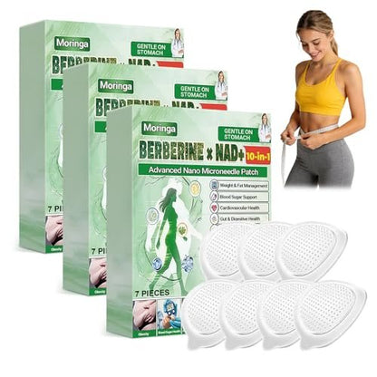elesysy Moringa 10-in-1 Advanced Nano Microdarts Patch, 2026 New Moringa Patch, Natural Skin Care Patches for Women and Men - Suitable for All Skin Types (3 Boxes) Avelisse