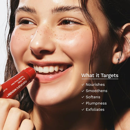 Haruharu Wonder Rose PDRN Peptide Glowy Balm – Instant Moisture Lip Balm for Dry Cracked Lips, 24HR Hydration, Vegan & Silicone Free, Tint-Free, 0.33 fl.oz
