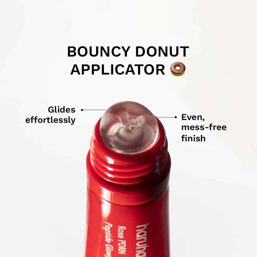 Haruharu Wonder Rose PDRN Peptide Glowy Balm – Instant Moisture Lip Balm for Dry Cracked Lips, 24HR Hydration, Vegan & Silicone Free, Tint-Free, 0.33 fl.oz - görsel 5