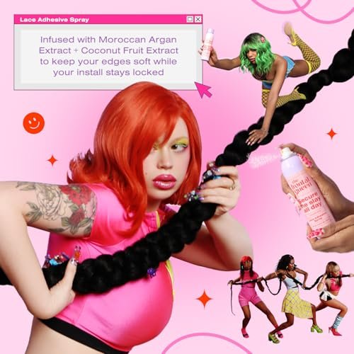 The Frontal Queen Lace Adhesive Spray – Clear Dry Finish, Extra Hold for All-Day Secure Glueless Installs Avelisse