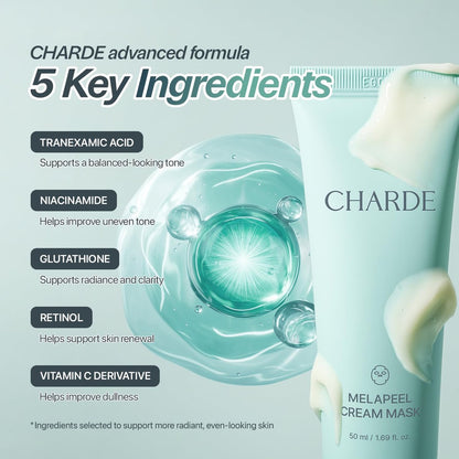 CHARDE Peel Off Cream Mask for Dark Spots - Brightening & Even-Toning Face Mask, 50ml Avelisse