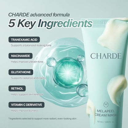 CHARDE Peel Off Cream Mask for Dark Spots - Brightening & Even-Toning Face Mask, 50ml Avelisse