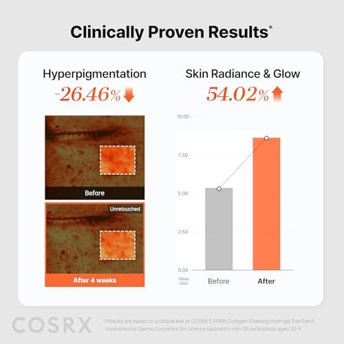 COSRX 5-PDRN Complex Collagen Gel Eye Patches – Radiance Care for Tired Under-Eyes with Salmon DNA & Vitamin C, 60 Patches - görsel 16