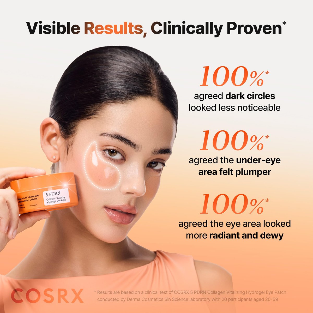 COSRX 5-PDRN Complex Collagen Gel Eye Patches – Radiance Care for Tired Under-Eyes with Salmon DNA & Vitamin C, 60 Patches - görsel 17